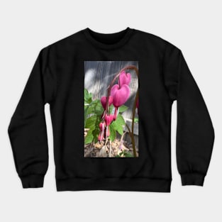 Pink Bleeding Hearts Crewneck Sweatshirt